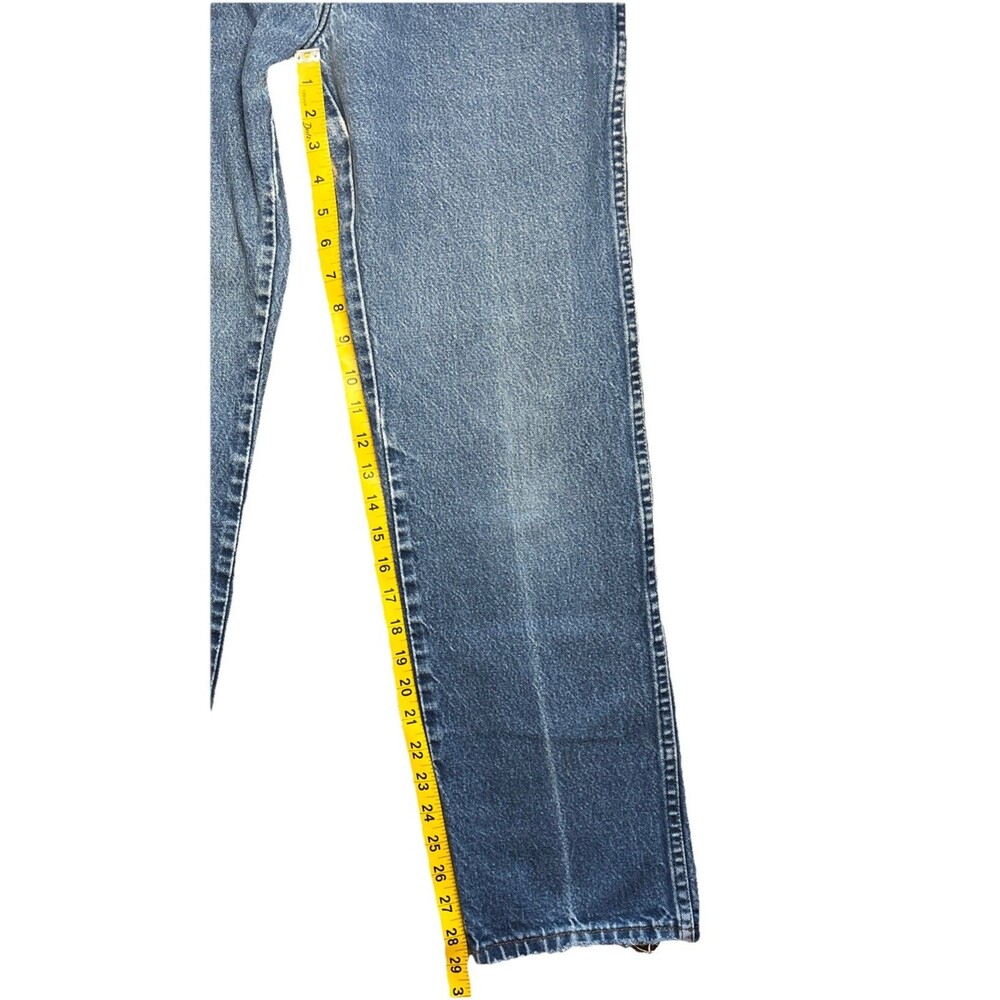 Vintage 90s Wrangler 12MWZG High Waist Cowgirl Wedgie Jeans Straight Sz 5/6 x 30 - Picture 8 of 14